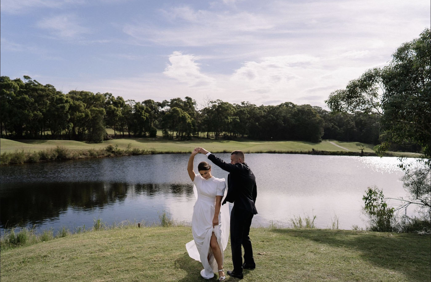 Wedding ceremony at The Springs Central Coast wedding venue near Gosford